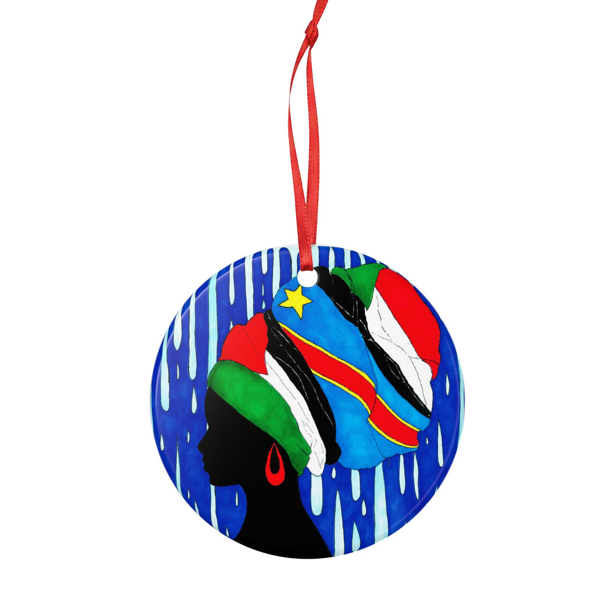 Free the Women Ceramic Ornament, 2-Side Print