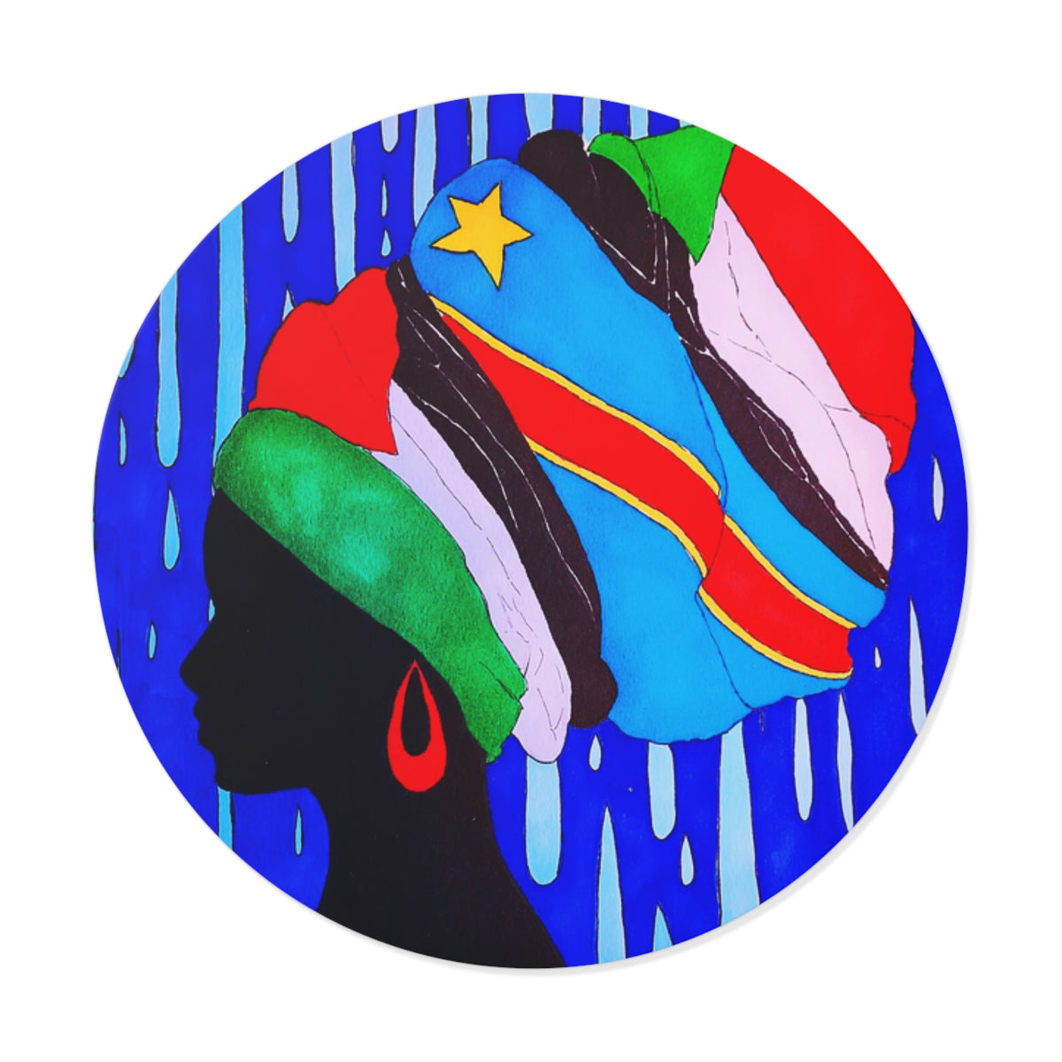 Free the Women Round Vinyl Stickers