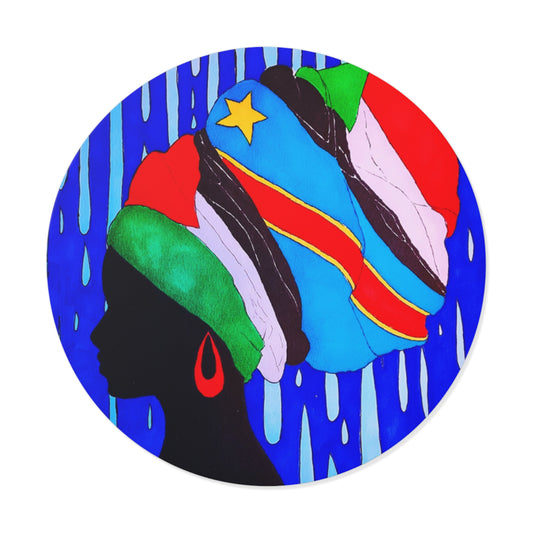 Free the Women Round Vinyl Stickers
