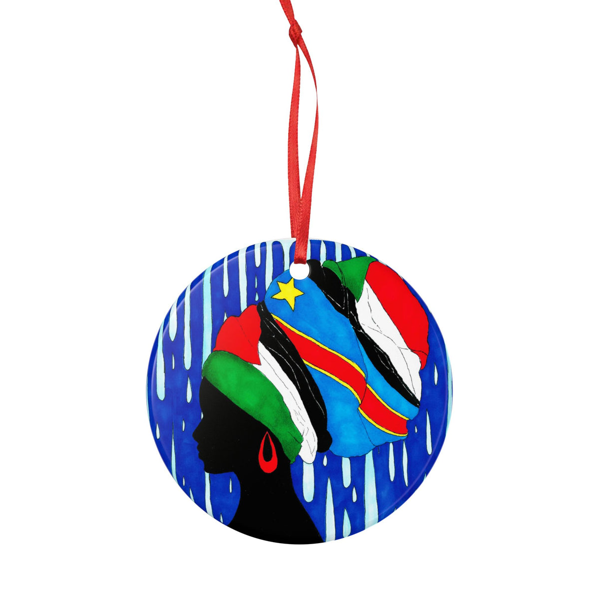 Free the Women Ceramic Ornament, 2-Side Print